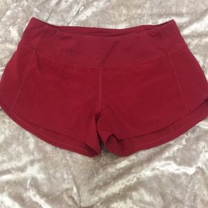 Lulu Lemon Red Running Short